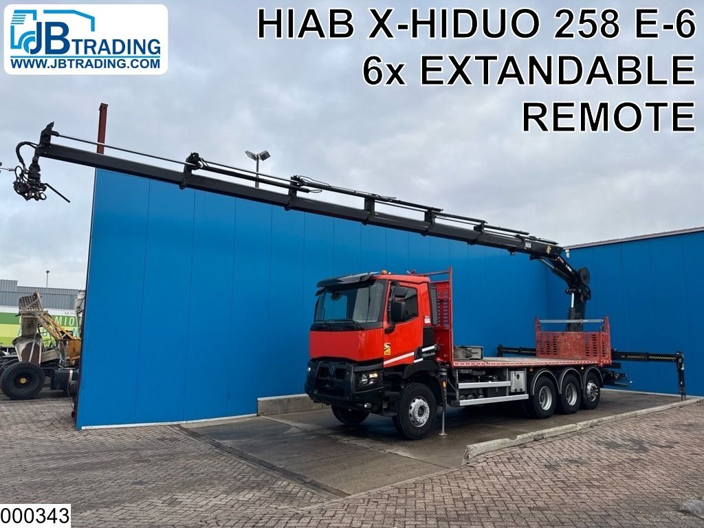 Renault C 430 8x4, EURO 6 Hiab, Remote, 37.000 Kg
