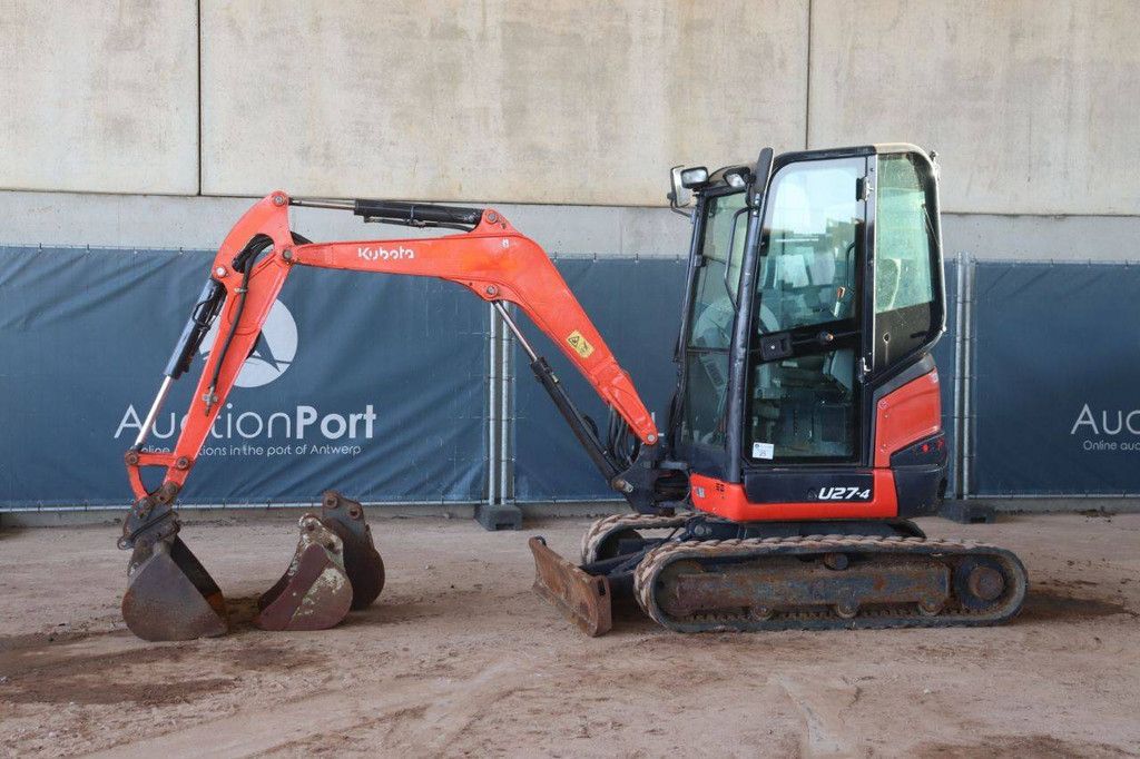 Rupsgraafmachine Kubota U27-4 Diesel 15.5kW 2016