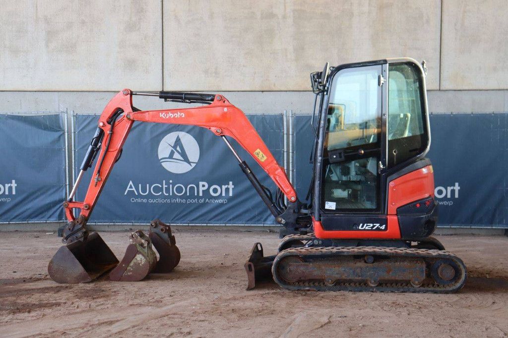 Rupsgraafmachine Kubota U27-4 Diesel 15.5kW 2016