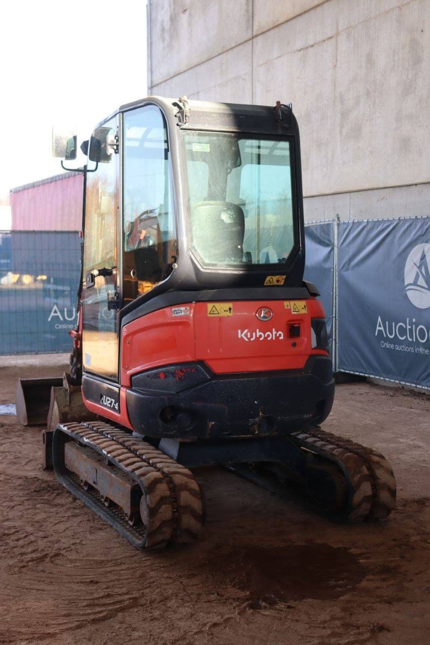 Rupsgraafmachine Kubota U27-4 Diesel 15.5kW 2016