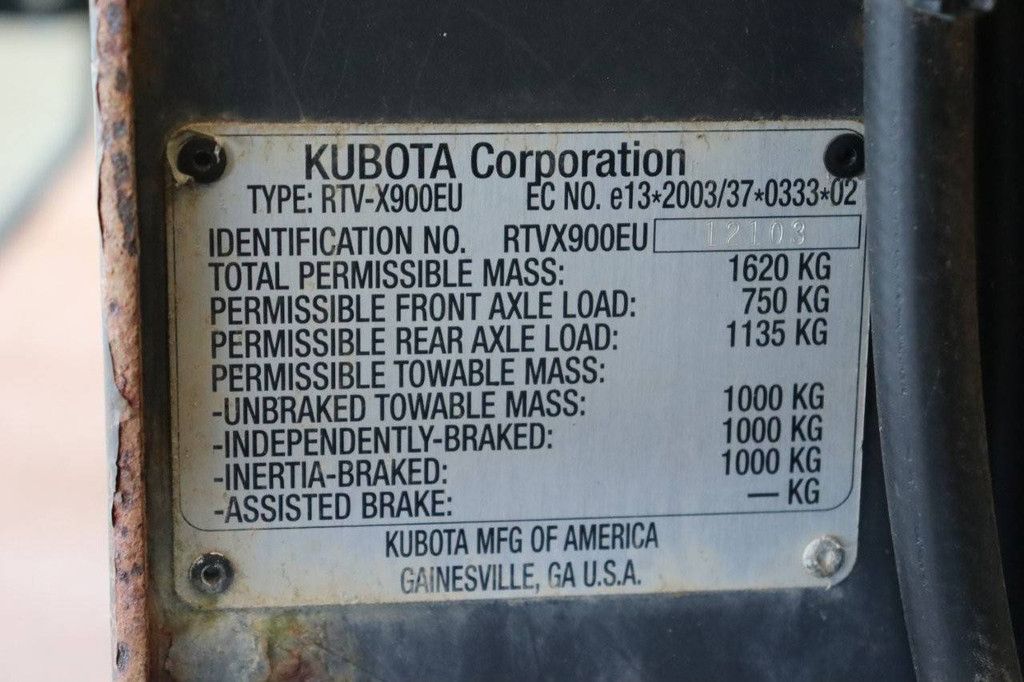 Gator Kubota RTV-X900 Diesel 2016