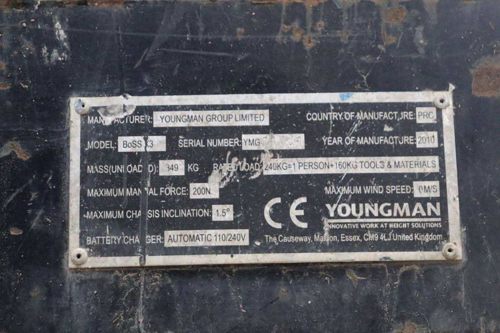 Youngman BoSS X3 Electric Scissor Lift 4.55m 2010