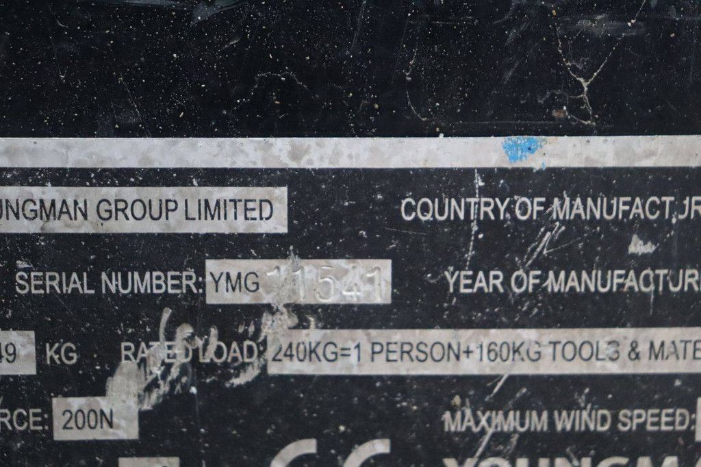 Youngman BoSS X3 Electric Scissor Lift 4.55m 2010