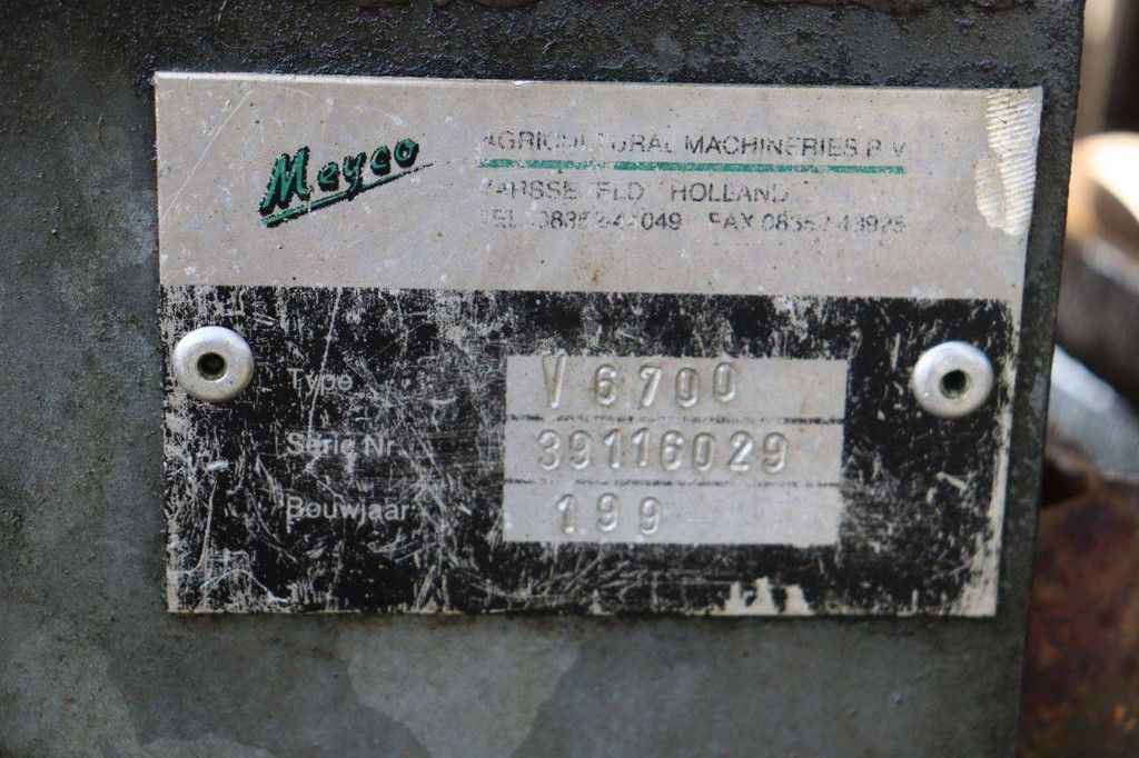 Manure tank Meyco V6700 1994