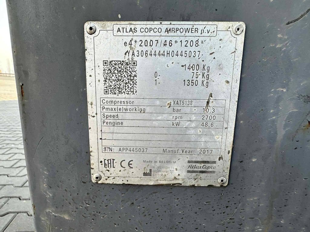 Compressor Atlas Copco XATS Diesel 2017