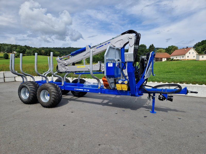 Scandic ST-12D 16t 9m Kran 750kg Hubkraft Druckluft Funkfernsteuerung