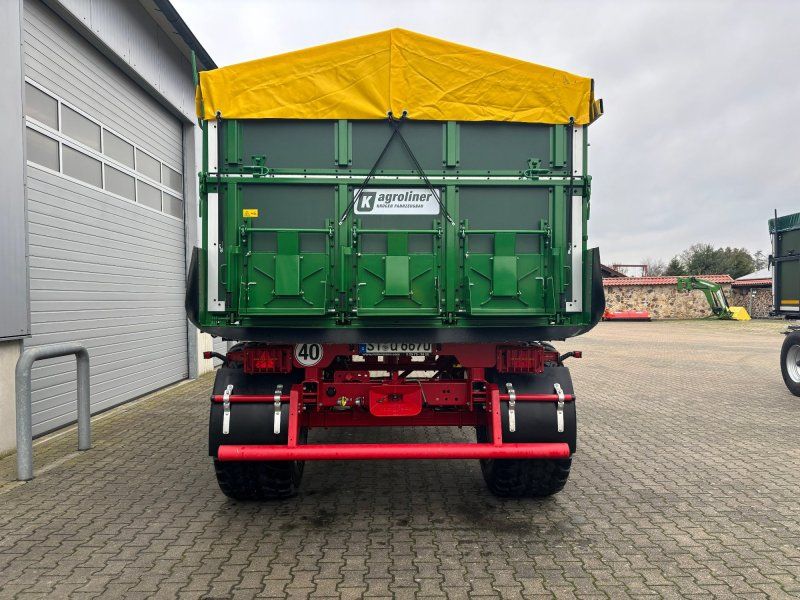 Kröger 18to 560er bereift 3 Schieber mit Kunststoffbordwand Interne Nr.