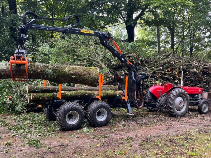 BMF 5 t. skovvogn med 4,3 m kran