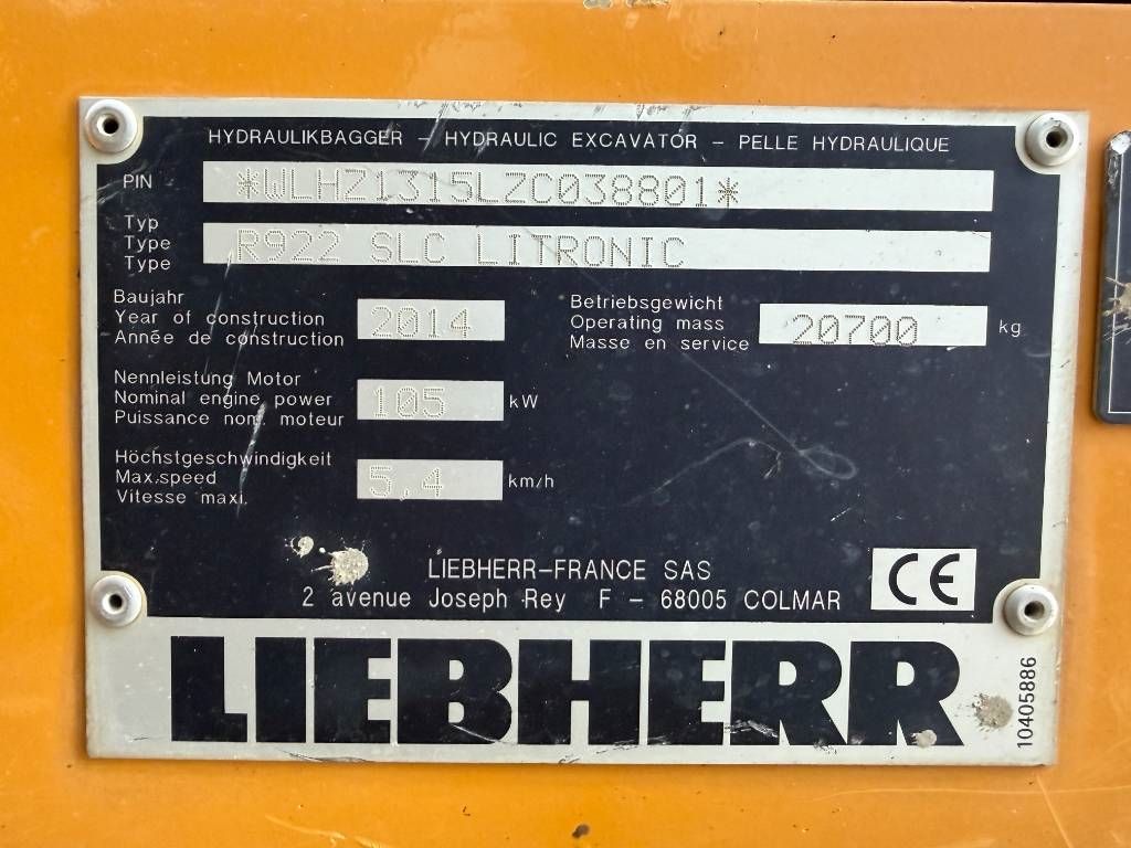 Liebherr R922 SLC
