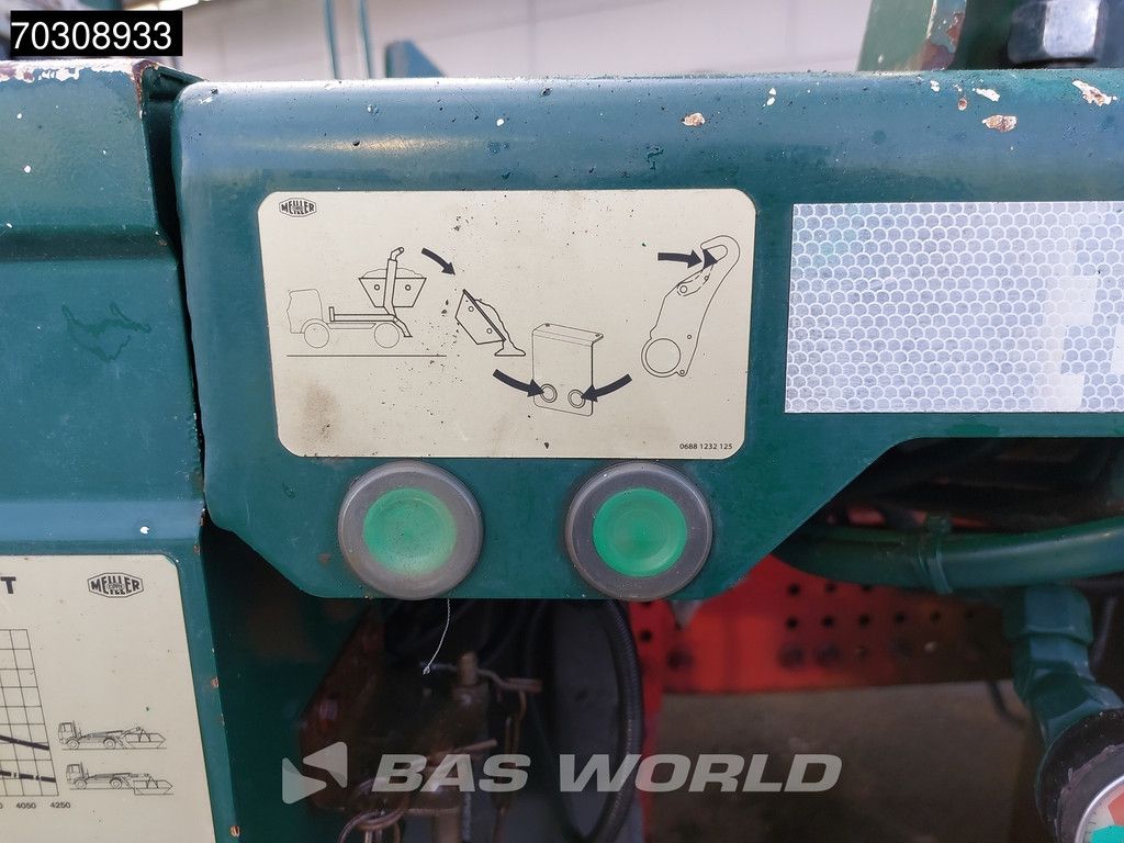 Mercedes Arocs 1833 4X2 Meiller Ak 12 LT skiploader Steelsuspension Big-Axle Automatic Euro 6