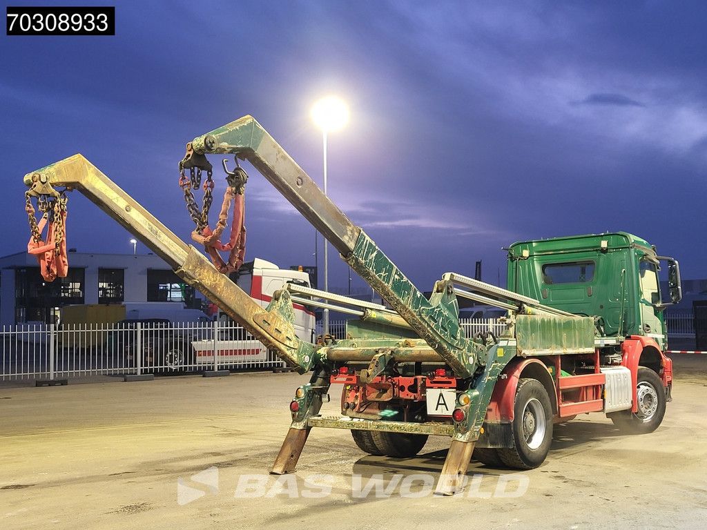 Mercedes Arocs 1833 4X2 Meiller Ak 12 LT skiploader Steelsuspension Big-Axle Automatic Euro 6