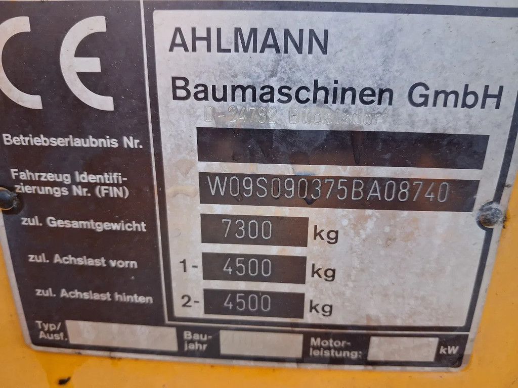 Ahlmann AZ85 shovel wiellader met lepels