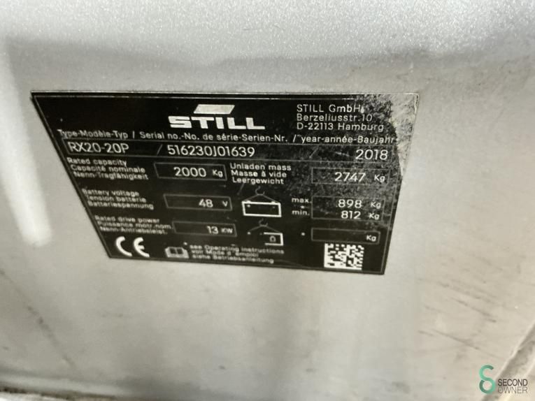 Gabelstapler Elektrisch Still RX20-20P 2018