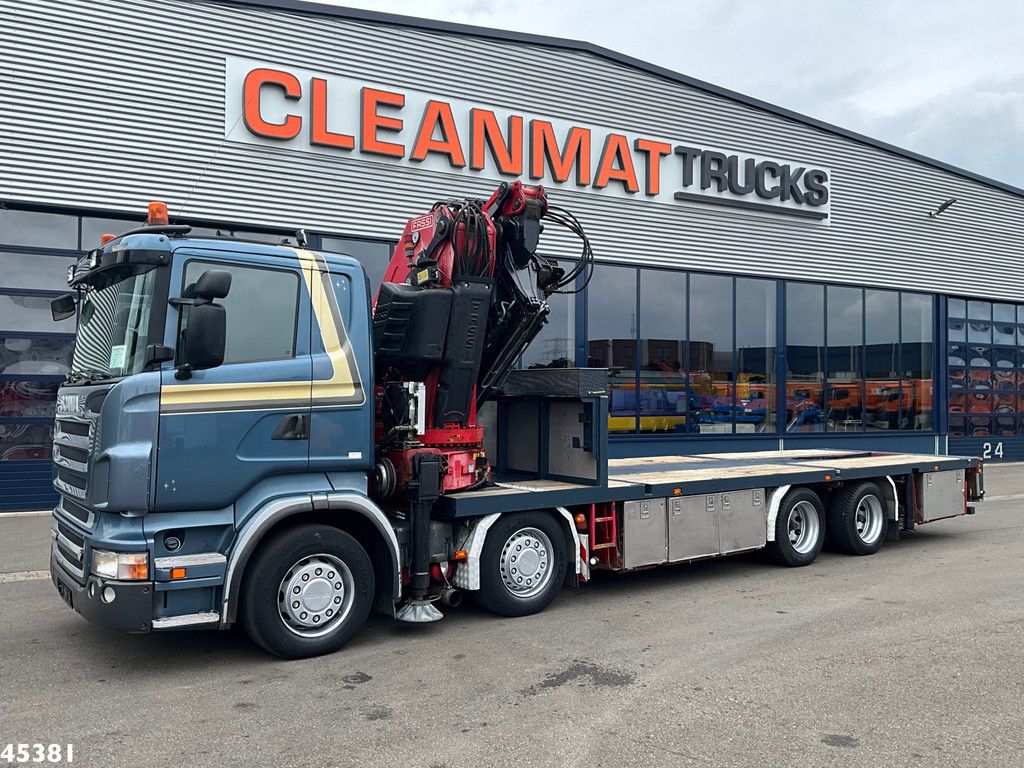 Scania R 560 V8 Fassi 80 Tonmeter laadkraan + Fly-Jib