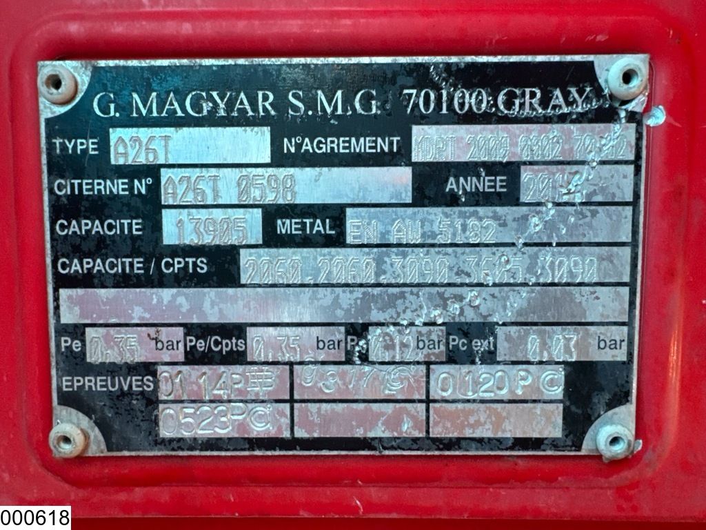 DAF CF 310 EURO 5, Magyar, 13.905 Liter, 5 Comp