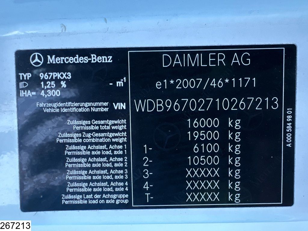 Mercedes Atego 1523 EURO 6, Dhollandia, Tank 5600 Liter, 2 Comp