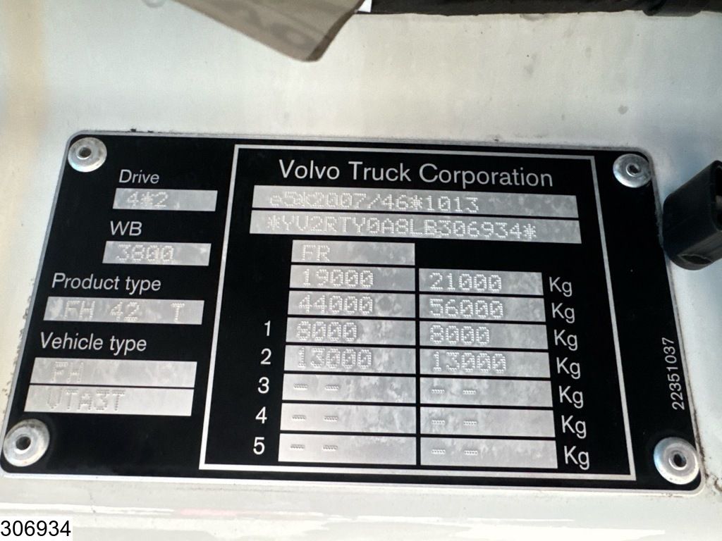 Volvo FH 460 EURO 6, Standairco