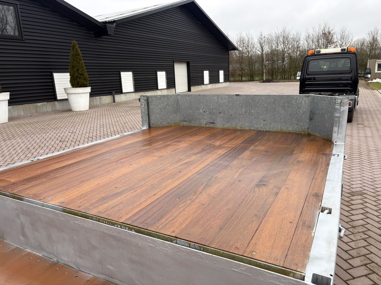 Be oplegger 9.7 TON Veldhuizen semi dieplader met roostervloer