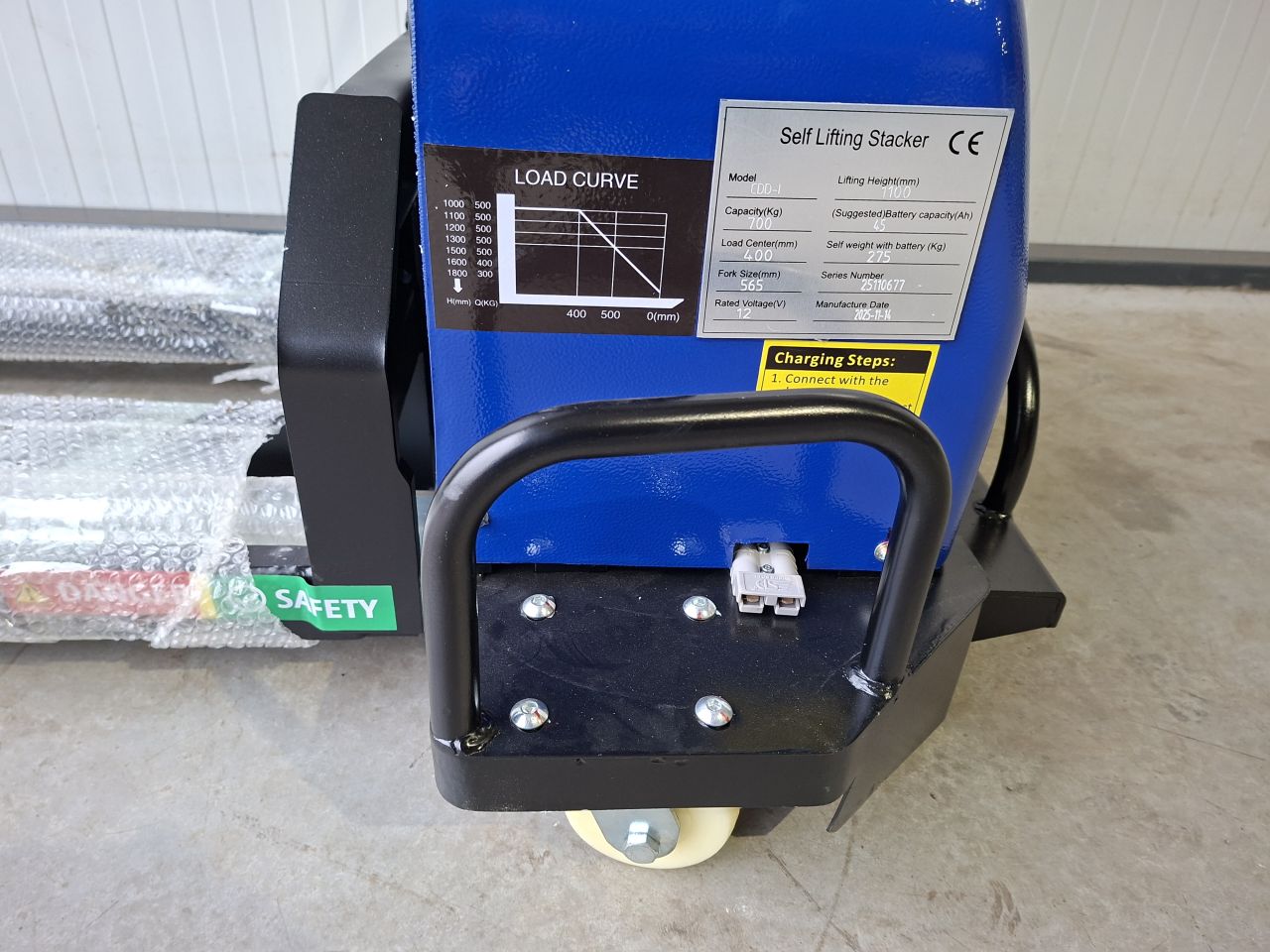 Meeneemstapelaar hefhoogte 1100 mm 700 kg