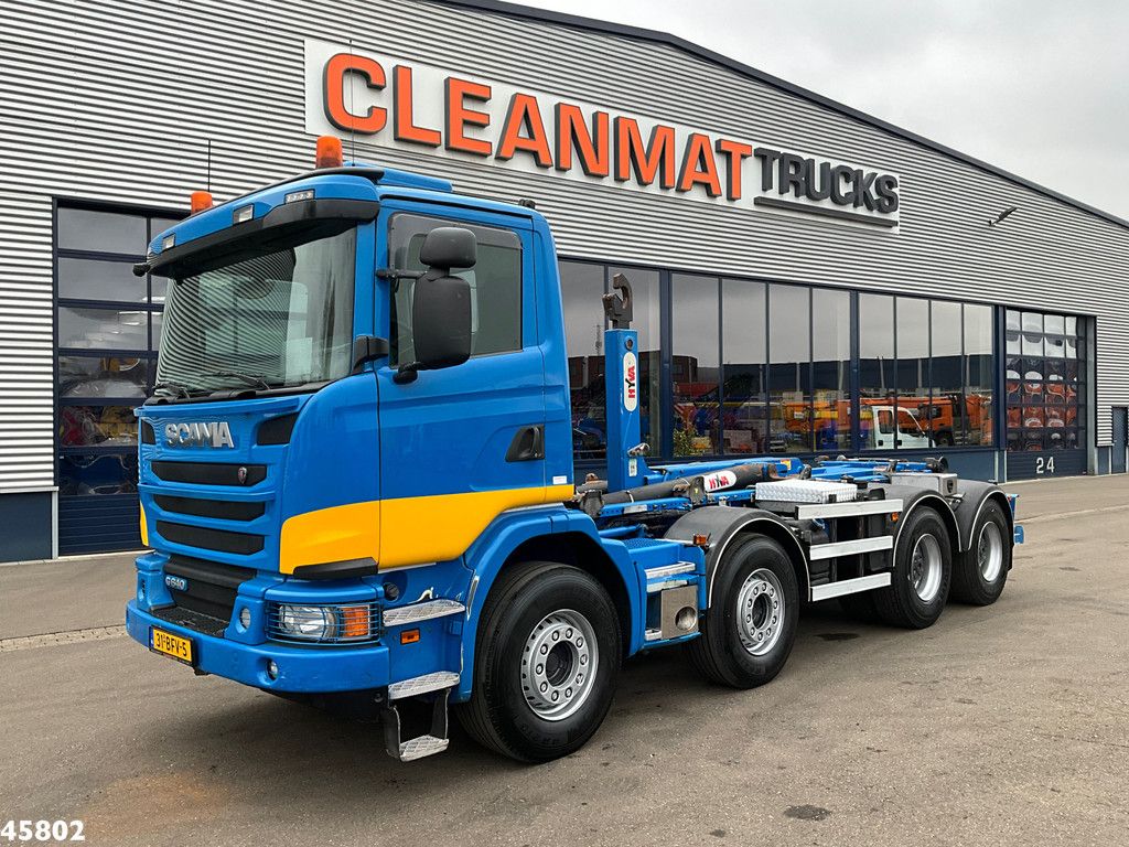 Scania G490 8x4 Euro 6 Hyvalift 30 Ton haakarmsysteem