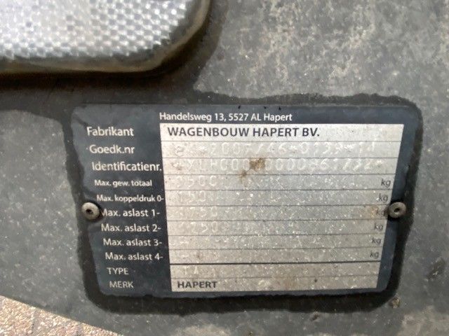 Hapert Azure H2 405x200cm 3500kg