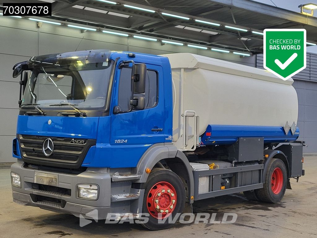 Mercedes Axor 1824 4X2 14.000 liter Diesel tank 3 compartments Manual Euro 5