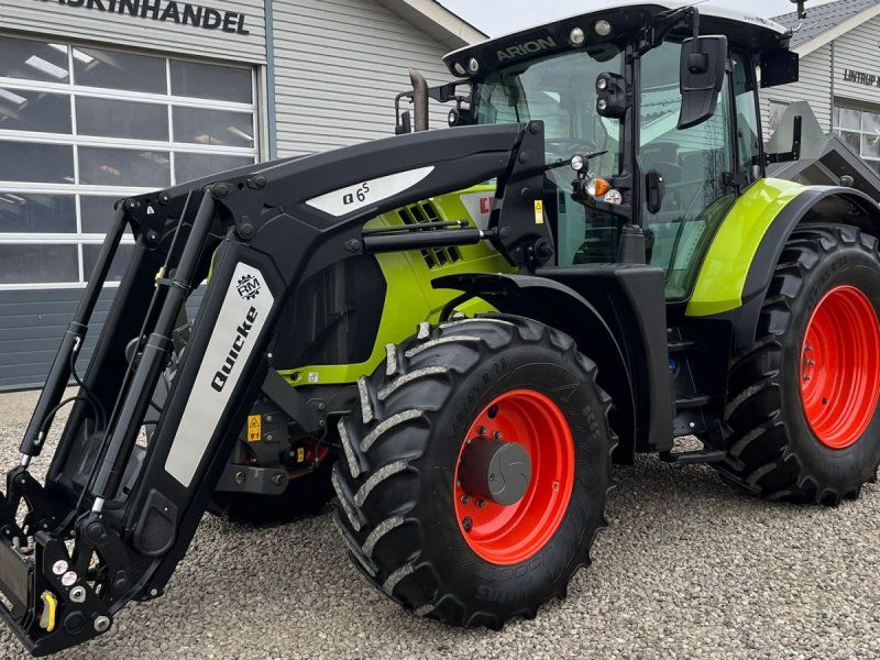 Claas ARION 650 med frontlift og frontlæsser
