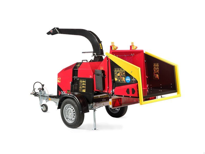 TP 166 MOBILE Holzhacker mit Benzinmotor und PKW-Fahrwerk-Lagergerä