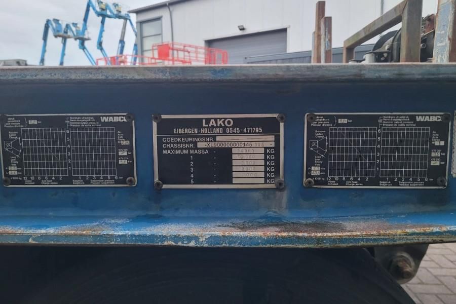 Lako SDA-434 Dutch Registration, 4 Axles, 25.5t Loading