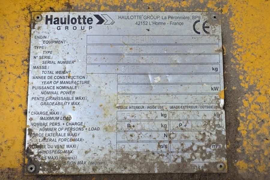 Haulotte COMPACT 14 Electric, 14m Working Height, 350kg Cap