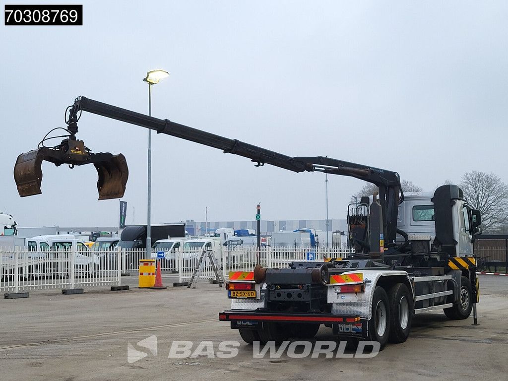 Mercedes Actros 2532 6X2 NL-Truck HMF 1643 Z2 Crane Kran 21 tons VDL Hooklift Lift-Axle Euro 5