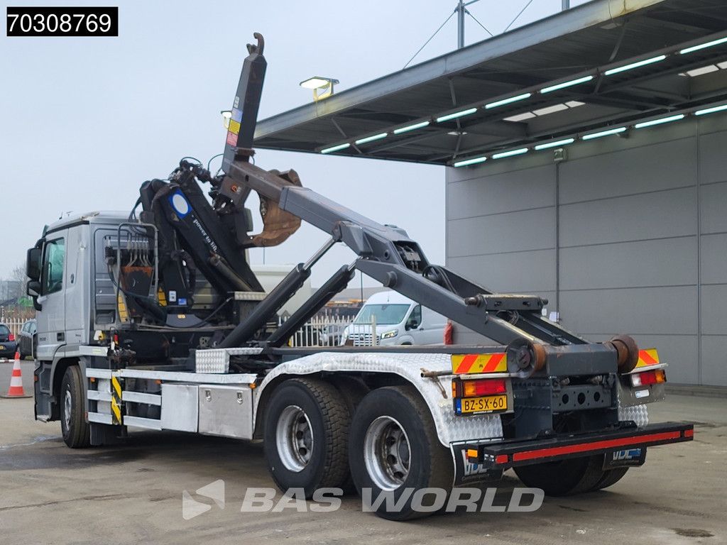 Mercedes Actros 2532 6X2 NL-Truck HMF 1643 Z2 Crane Kran 21 tons VDL Hooklift Lift-Axle Euro 5
