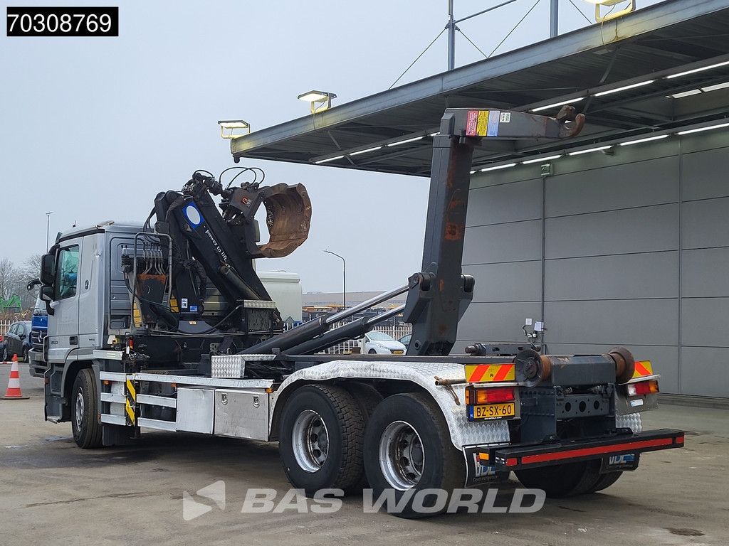 Mercedes Actros 2532 6X2 NL-Truck HMF 1643 Z2 Crane Kran 21 tons VDL Hooklift Lift-Axle Euro 5