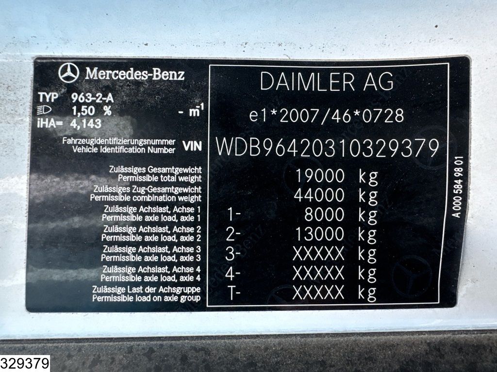 Mercedes Arocs 1833 EURO 6, Retarder, Palfinger, Remote