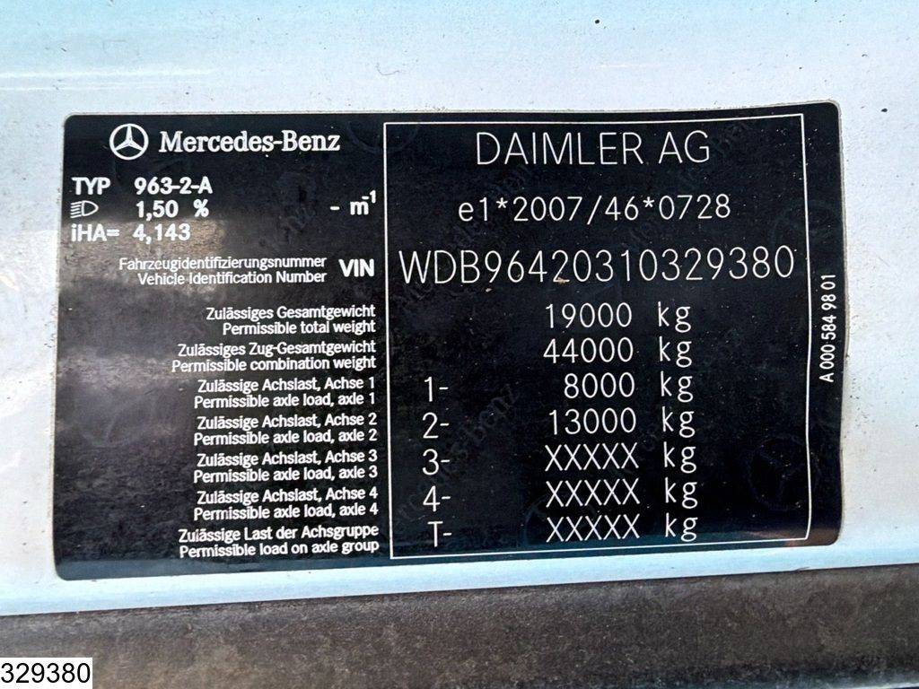 Mercedes Arocs 1833 EURO 6, Retarder, Palfinger, Remote