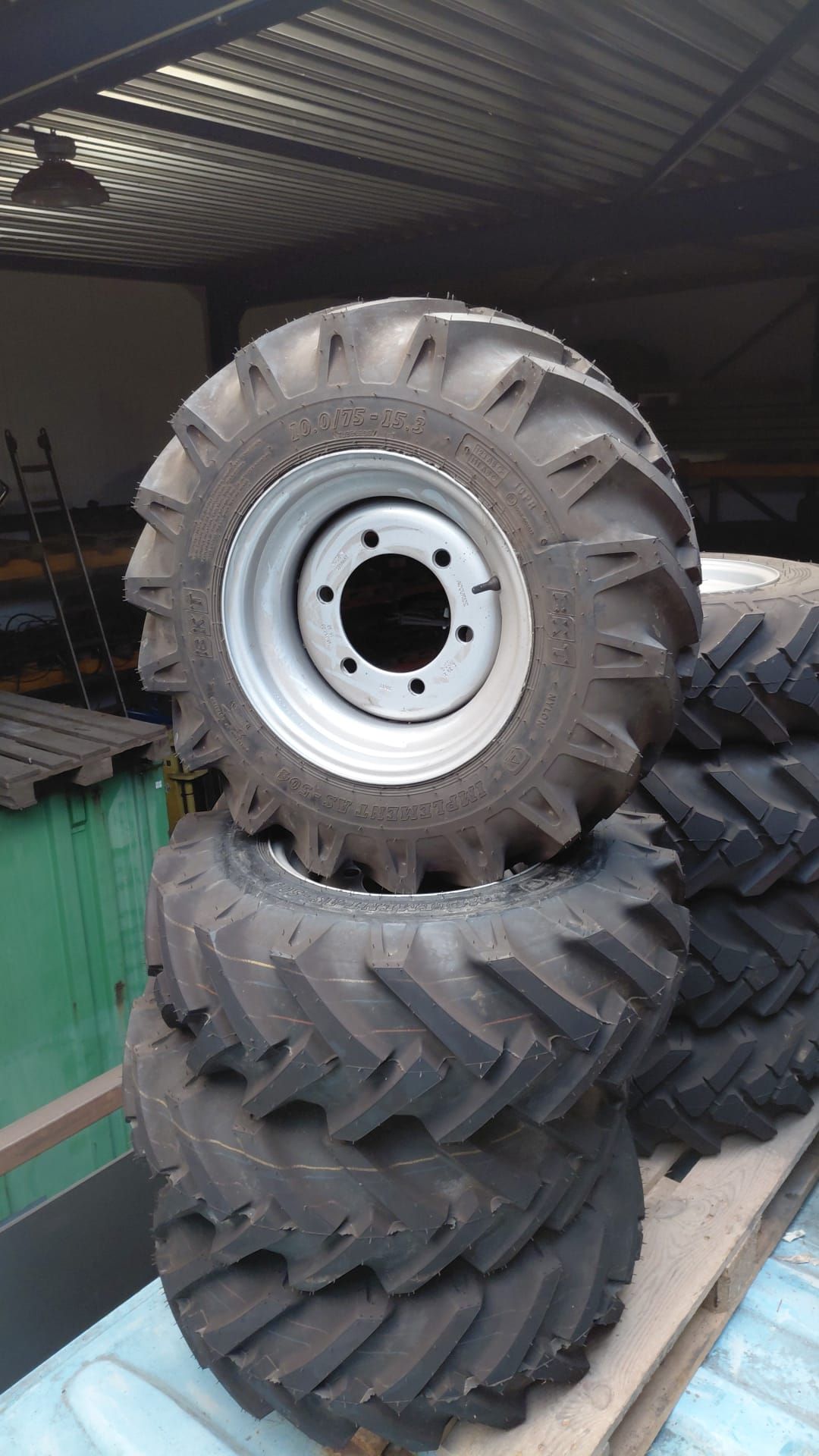 Set van 4 shovelwielen nieuw