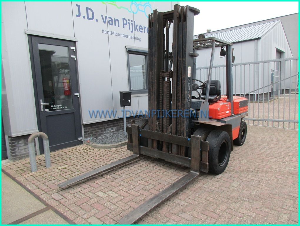 Toyota 02-7FD45 diesel 5000kg+triplex6m+freelift+3xhydrauliek