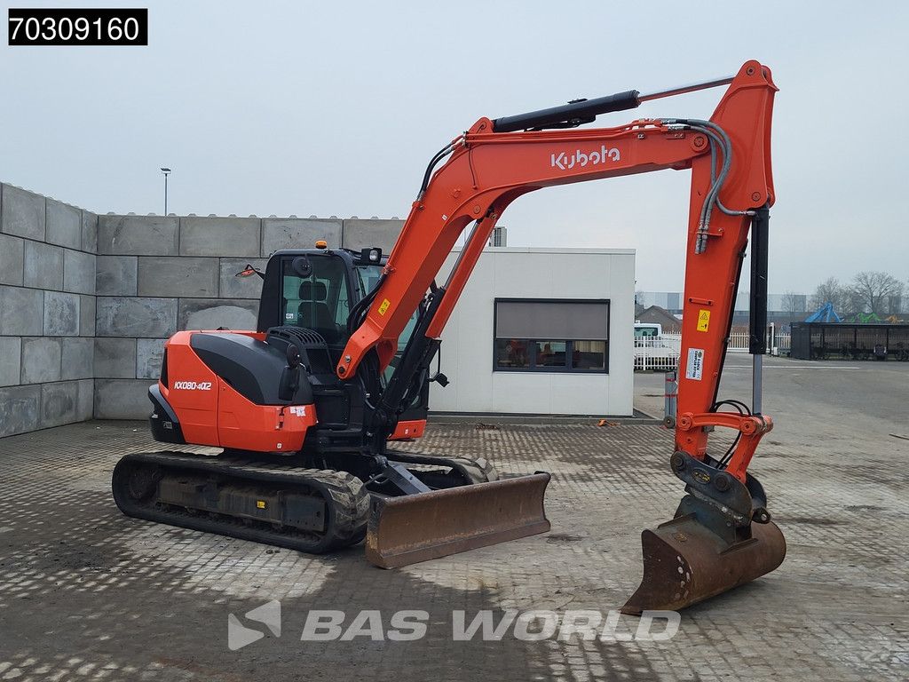Kubota KX080 -4a2 A/C - 3 Buckets