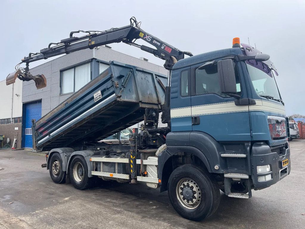 MAN TGS 28.360 6x4-4 BL AJK Kipper / HIAB 166 ES-3 HiPro Exelent Condition !!