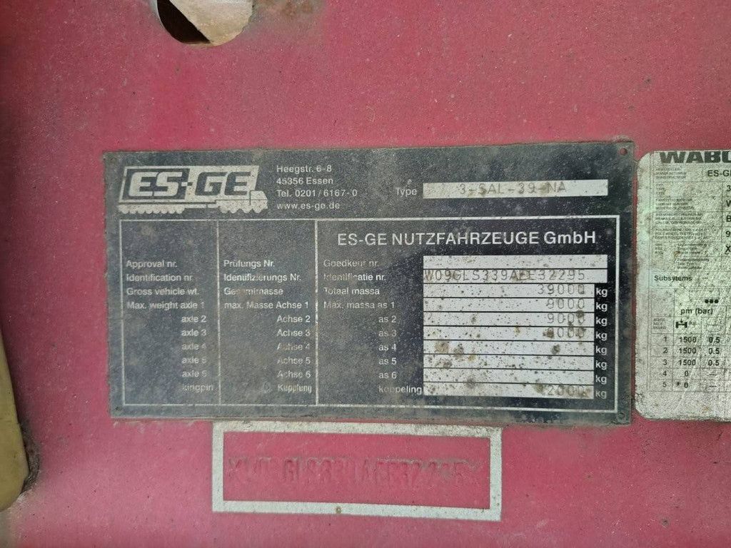 Pritschenanhänger ES-Ge 3-SAL-39-NA 2010