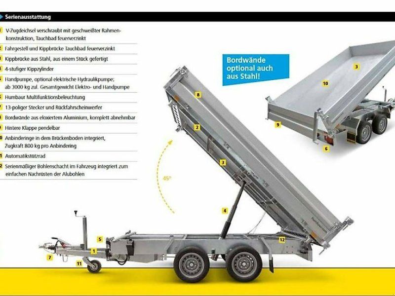 Humbaur HTK 2700.27 Dreiseitenkipper 2,7to