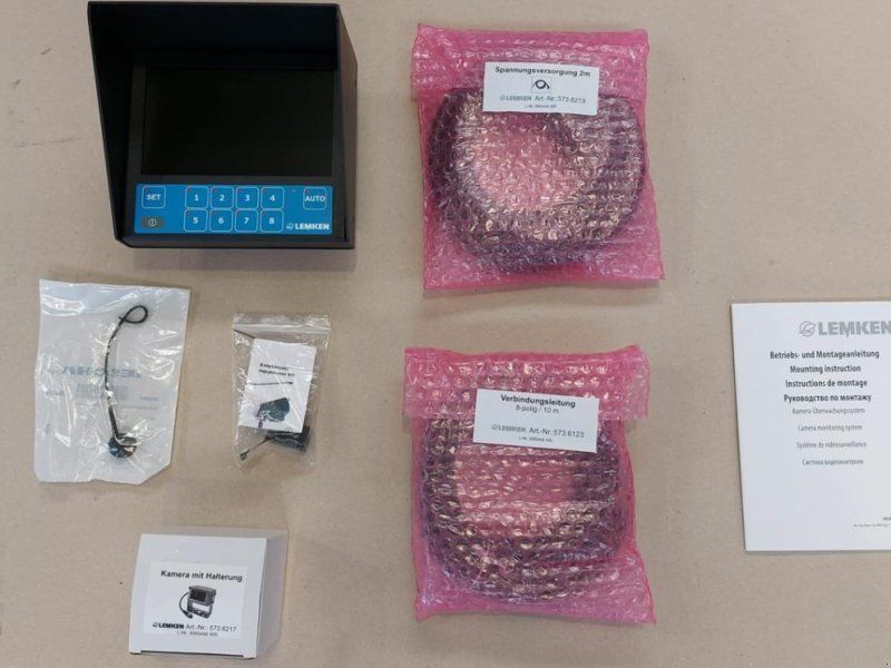 Lemken Kameraüberwachung Set mit 1 Kamera  Monitor und Kabelsatz