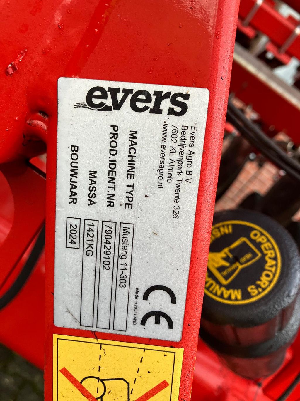 Horsch Partner 1600 FT Fronttank + Evers Mustang 11-303-2 Cultivator + Kverneland F-Drill Coulterbar / Zaaicombinatie