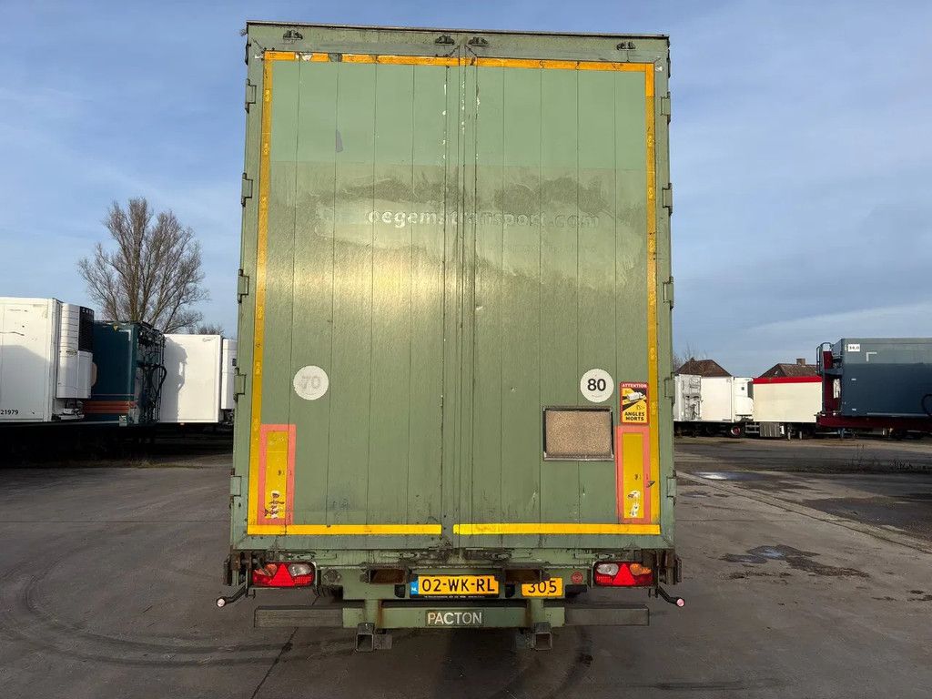 Pacton 2AS 7.4M Jumbo Schuifzeilen+Schuifdak Hardhouten vloer Liftas