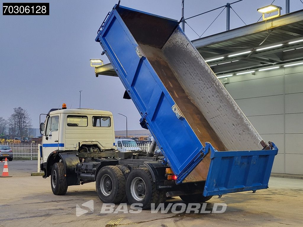 Mercedes SK 2225B 6X4 V8 Big-Axle Steelsuspension 12m3 3-Seiten Kipper Euro1