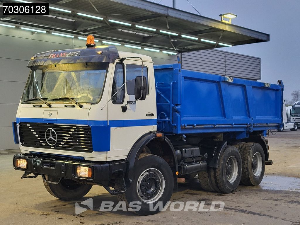 Mercedes SK 2225B 6X4 V8 Big-Axle Steelsuspension 12m3 3-Seiten Kipper Euro1