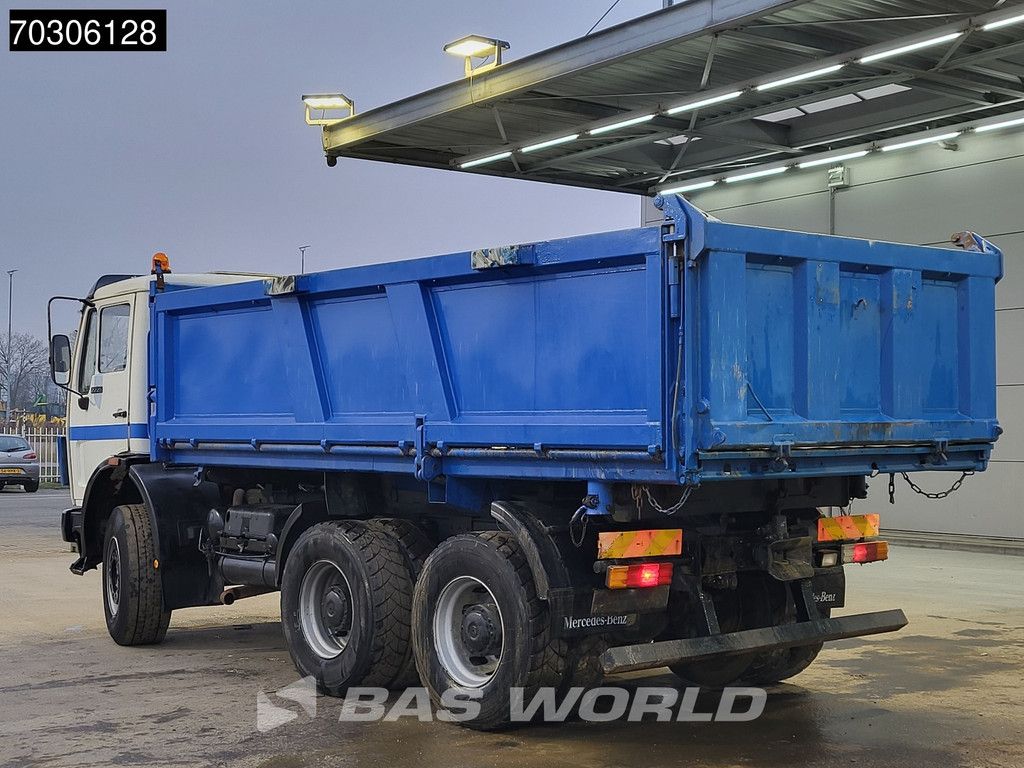 Mercedes SK 2225B 6X4 V8 Big-Axle Steelsuspension 12m3 3-Seiten Kipper Euro1