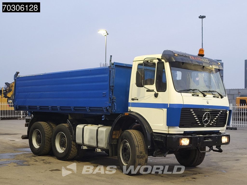 Mercedes SK 2225B 6X4 V8 Big-Axle Steelsuspension 12m3 3-Seiten Kipper Euro1