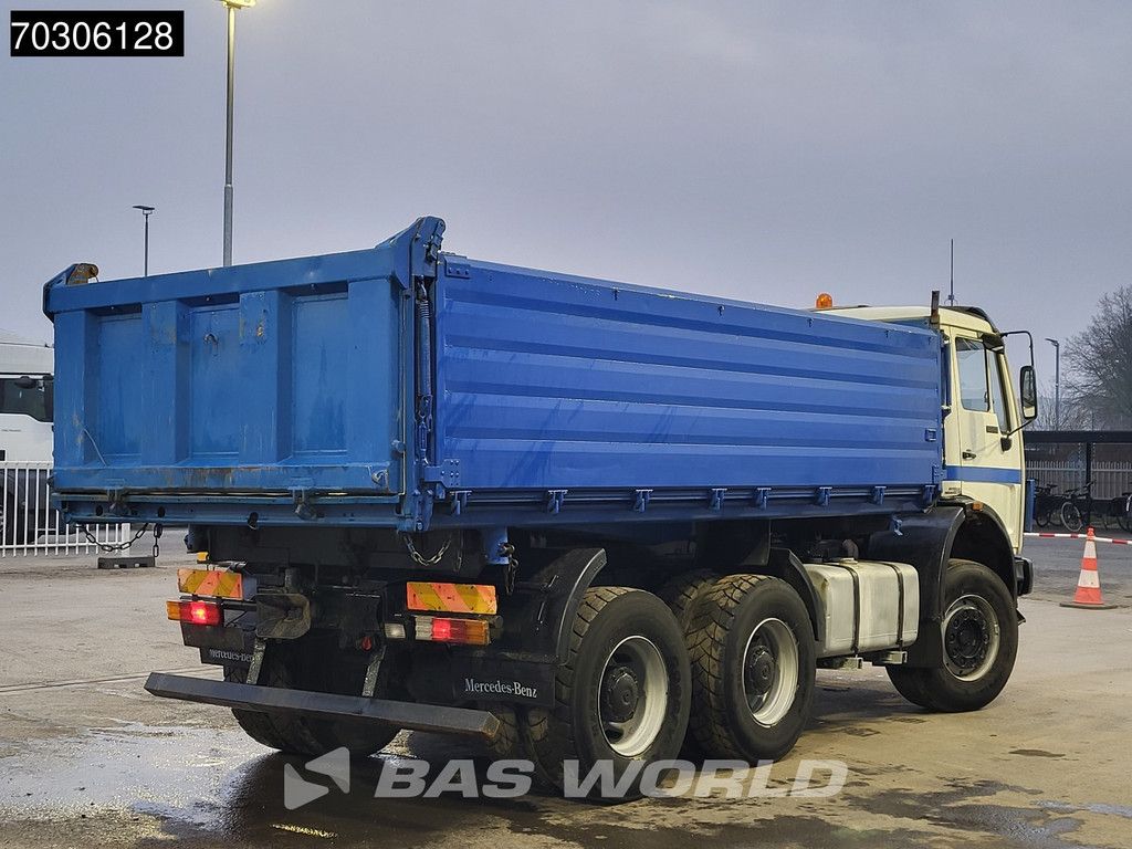 Mercedes SK 2225B 6X4 V8 Big-Axle Steelsuspension 12m3 3-Seiten Kipper Euro1
