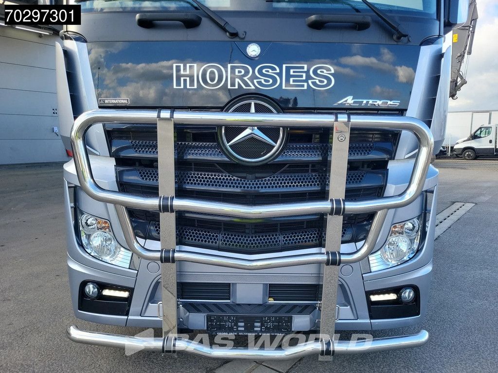 Mercedes Actros 2551 6X2 Pferdetransport Horse truck + Living Standairco Navi ACC Automatic Euro 6